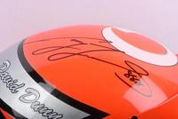 LOWNDES/WHINCUP: A KARL'S CREATIONS personalised vodafone full size helmet. Helmet signed in black marker by Craig Lowndes & Jamie Whincup - 5