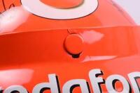 LOWNDES/WHINCUP: A KARL'S CREATIONS personalised vodafone full size helmet. Helmet signed in black marker by Craig Lowndes & Jamie Whincup - 8