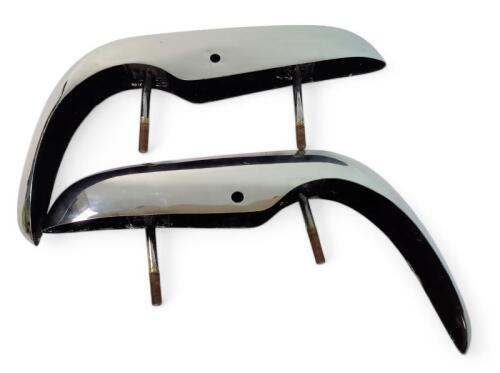 DB6 BUMPER: One pair of front bumper bars with driving lamp holes to the undersides.