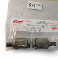DB4/5/6/ AND S: Two NOS trailing arm to axle bolt and bushes.