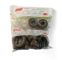 DB4/5/6/ AND S: One used complete front suspension upper ball set, and two front suspension upper ball and seat.