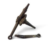 DBS: Left hand king pin assembly with steering arm, plus another steering arm. Two pieces.