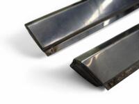 DBS: Three early model one piece sill covers. One not shown .Note: one requires repair. - 3