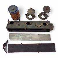 SU: One SU airbox, three airbox lids, three filter assemblies and parts, plus one bracket.