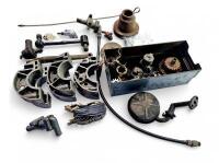 DB2 2.6/LAGONDA: Box of engine and related parts included six cheeses, bearings, sprockets impeller. - 3