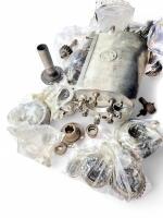 GEARBOX: An incomplete David Brown 2.6 Lagonda gearbox casing with many gears, shafts and sprockets. - 2