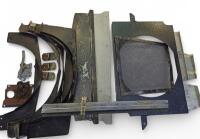 DBS: Four radiator shroud pieces, one complete shroud. Two infill radiator to body mesh panel, left hand door strip, and V8 throttle pedal and shaft (not shown ).