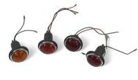 LUCAS: Four Lucas lamp assemblies
