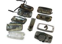LAMPS: Reverse lamps and parts. Approx. ten pieces