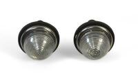 LAMPS: Two Indicator lamps NOS clear plastic lens lamps