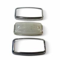 UNDER BONNET LAMP LENS: Included two chrome surrounds