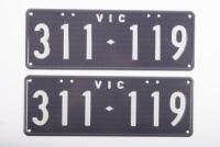 Six-Digit Victorian Custom Numeric plates '311.119', sold with rights to display [Location: Cheltenham, VIC] - 2