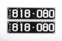 Six-Digit Victorian Custom Numeric plates '818.080', sold with rights to display [Location: Cheltenham, VIC] - 2