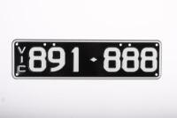 Six-Digit Victorian Custom Numeric plates '891.888', sold with rights to display NO RESERVE [Location: Cheltenham, VIC]