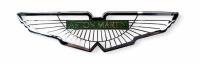 ASTON MARTIN BADGE: An Aston Martin NOS Silver, green and white enamel badge - 2