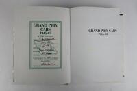 GRAND PRIX CARS: 'Grand Prix Cars 1945-65' hardcover book by Mike Lawrence. Multiple motor racing signatures. - 2