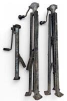 JACKS: Two&nbsp; DB4/Lagonda&nbsp;" Bevelift" tripod jacks, and one blue winding jack.