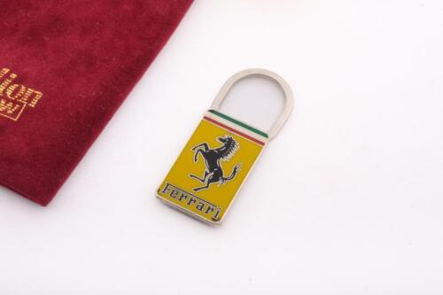 KEYRING: An original c1970s enamelled Ferrari keyring as used on models of the era such as 308 GTB/GTS and many others, approx 6cm tall, 2.5cm wide