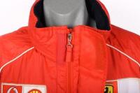 FORMULA ONE: A c2000s Scuderia Ferrari Formula One spray jacket by Fila, size USA Large, Vodafone and Shell sponsorship - 6