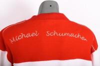 SCHUMACHER: A c2000s Ferrari Michael Schumacher fleece jacket with associated Vodafone, Marlboro & Shell sponsorship, size large - 6