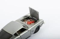 MASERATI MISTRAL: A Maserati mistral coupe in 1:43 scale, silver in colour, manufactured by Mebetoys, product number A-10, made in Italy&nbsp; - 3