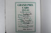 GRAND PRIX CARS: 'Grand Prix Cars 1945-65' hardcover book by Mike Lawrence. Multiple motor racing signatures. - 4