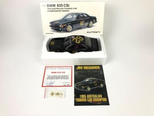 BMW 635 CSi: An Autoart BMW 635 CSi as raced by Jim Richards in 1985 ATCC. Jim Richards signature