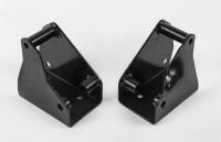 AUSTIN HEALEY: A pair of rear suspension support brackets for Bug Eye Sprite, powder coated in black.