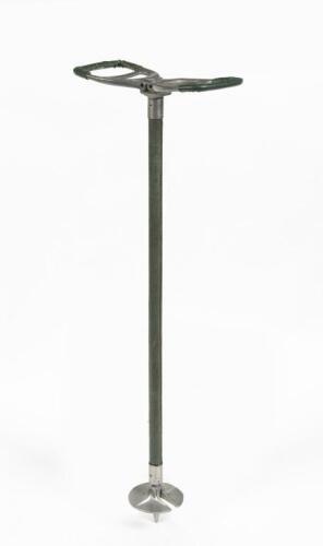 SHOOTING STICK: A Featherwate shooting stick, green leather trim, 86cm long unopened