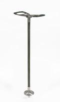 SHOOTING STICK: A Featherwate shooting stick, green leather trim, 86cm long unopened