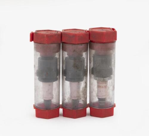 NGK: A group of three NGK spark plugs, marked 'Olympic Aluminum'