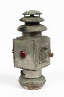 COACH LAMP: A vintage Hella branded coach lamp, number '4310/06', both glass lenses have cracks, approx 31cm tall