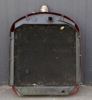 DORRIS: A rare early 20th century Dorris radiator with core and red surround, 77cm high, 60cm wide - 3