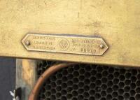ARROL-JOHNSTON: A circa 1920s Arrol-Johnston radiator with core and surround, marked on reverse with badge 'Marston Mark II Radiator - John Marston Ltd Wolverhampton No. 88879' - 4