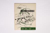 ASTON MARTIN: A desirable original Aston Martin 1975 'Man Hour Schedule' for DB4, DB5, & DB6 models, Issue 1 issued July 1968 by Parts and Service Department ASTON MARTIN LAGONDA (1975) LIMITED