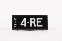 Victorian Signature Series plate '4-RE', sold with rights to display - [Location: Cheltenham, VIC] - 2