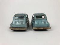 FIAT 600: Two Bandai Fiat 600 friction driven tin toys - 4