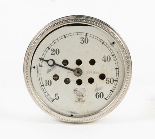 GAUGE: An early gauge, make unknown, 8.5cm in diameter, parts are loose