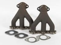 BRISTOL 401 EXHAUST MANIFOLDS: A pair of Bristol 401 Exhaust Manifolds with 3 bolt welded on pipe flange