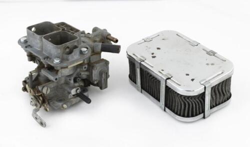 WEBER DOUBLE CHOKE DOWN DRAFT CARBURETTOR: A Weber Carburettor Choke size 3.2cm, 3.6cm, Air cleaner suit repco hi-power head