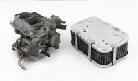 WEBER DOUBLE CHOKE DOWN DRAFT CARBURETTOR: A Weber&nbsp;Carburettor Choke size 3.2cm, 3.6cm, Air cleaner suit repco hi-power head&nbsp;