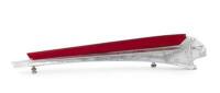 PONTIAC: An original late 1940s Pontiac Indian Chief bonnet ornament [P/N 508615] with fitted red lens - 2