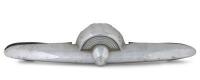PONTIAC: A circa 1950s Pontiac Chieftain&nbsp;trunk chrome garnish ornament&nbsp;piece