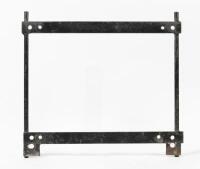SEAT BRACKETS: A pair of early seat brackets, 38cm high, 42cm wide, branding not evident - 2