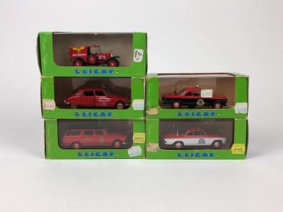 ELIGOR: Five 1:43 scale fire emergency cars by Eligor