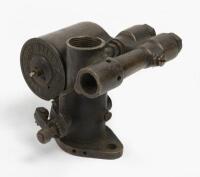 CARBURETTOR: A brass early 1900s Zenith carburettor, patent No 6656/07 7736/07