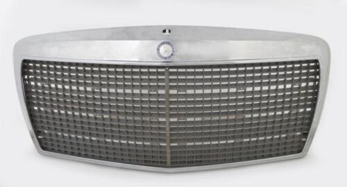 MERCEDES: A Mercedes Benz grille, thought to be off a mid 1970s S Class model, has chrome surround with inner plastic mesh, unsure if complete