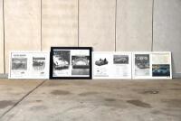 ASTON MARTIN: Four framed sets of b/w photocopied advertising posters from The Autocar and Motor [Location: Sydney] - 2