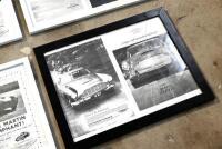 ASTON MARTIN: Four framed sets of b/w photocopied advertising posters from The Autocar and Motor [Location: Sydney] - 7