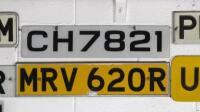 NUMBER PLATES: A collection of 10 number plates including nine UK&nbsp;and one NSW, for display only - 4